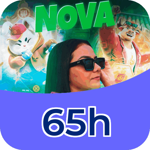 Interface do aplicativo 65h mostrando jogos disponíveis no iOS e Android